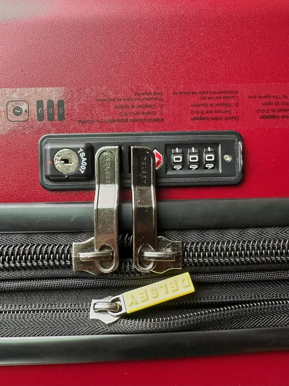 Delsey Paris - Carry-on Luggage - Dark Red